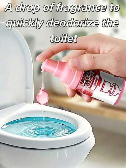 1瓶空气清新剂，精油配方，厕所清新剂，1滴强效除臭剂，家居香氛，1滴浓郁精油。快速消除异味，去除难闻气味，清新空气，持久留香。适用于家居、浴室、厕所、垃圾桶、排水口、地板等。