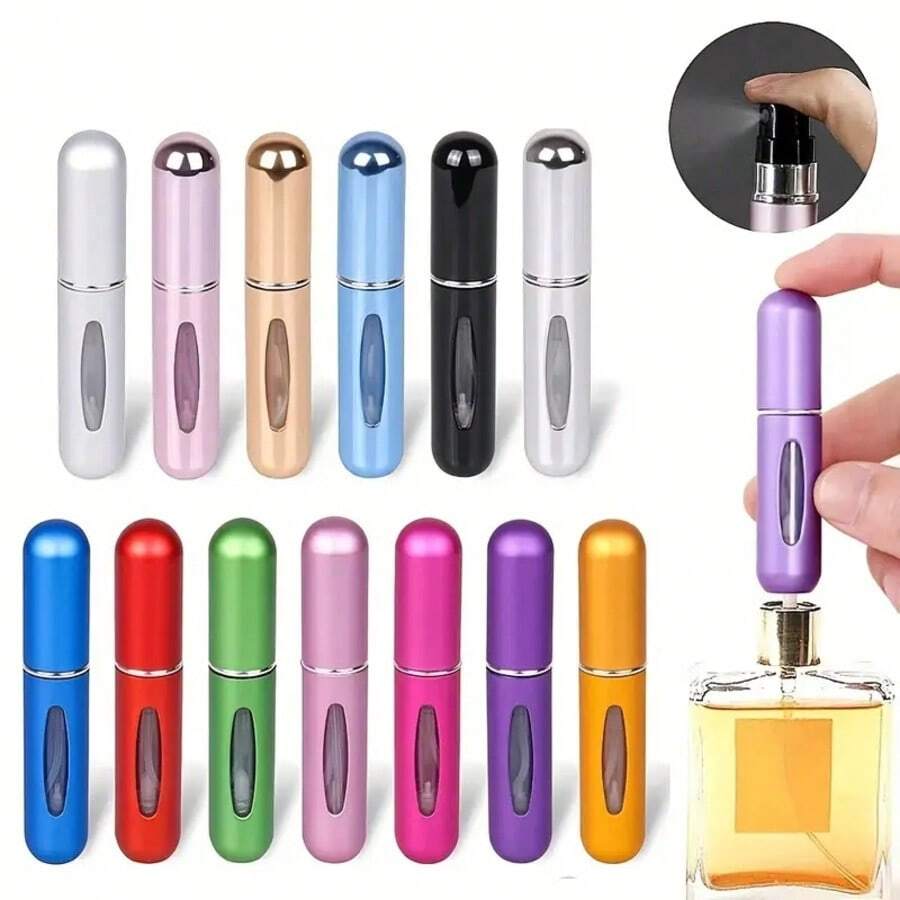 1pc Portable Mini Perfume Atomizer Spray Bottle Set – Refillable Travel Size Fragrance Dispenser For On-The-Go Touch-Ups – Ideal For Carrying Your Favorite Scents In Purses, Pockets, Gym Bags, And During Travel Or Shopping Trips – Leakproof, Easy To Fill, And Perfect For Parties & Everyday Use Back To School - 1PC Màu sắc ngẫu nhiên - Xem 1