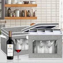Stemware Storage Cases - Light Gray - View 5