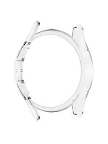 1个男女通用时尚舒适防摔PC镂空保护壳，适用于三星Galaxy Watch 40mm/44mm、Galaxy Watch 4/5/6/7，智能手表配件防震保护套 - 鏤空透明 - 查看 7