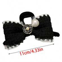 秋冬季优雅蝴蝶结发爪夹，毛绒发爪夏季发饰沙滩度假发夹 - 彩色 - 查看 6