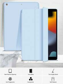 KOOLIFE 1 件装蓝色平板电脑保护套，兼容 Air 11/13 M3 2025、Mini7 A17、Pro 11/13 M2 M4 2024、第七代/第八代/第九代 10.2 英寸、第十代 10.9 英寸、Air 4/Air 5、Pro 11 第二代/第三代/第四代、Pro 12.9 第四代/第五代/第六代 - 淺藍色 - 查看 6