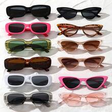 16副Y2K风格塑料长方形镜框眼镜，女士时尚配饰 - 10PCS - 查看 10