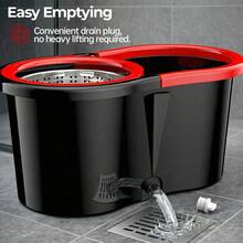 Three Best-Selling Rotating Mop Bucket Sets, Suitable For Both Wet And Dry Use. Each Set Includes A 360° Rotating Mop Bucket System, Three Microfiber Mop Heads, And A 61-Inch Adjustable Stainless Steel Handle For Effective Floor Cleaning. - TB01 - 查看 5