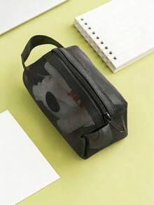 1/3pcs Mini Storage Bag, Transparent Mesh Zipper Pouch, Mini Cosmetic Bag, Can Store Coins, Keys, Transit Cards, Toys, Cosmetics, Charging Cables - Washable - View 10