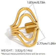 3 piezas/1 pieza Joyería personalizada asimétrica, anillo personalizado de acero inoxidable resistente a la oxidación, joyería de metal minimalista y elegante a prueba de agua, accesorios personalizados, anillo de estilo elegante, mejor opción para regalos festivos y combinación diaria, adecuado para reuniones y fiestas diarias, mejor regalo para novia y esposa - Multicolor - Ver 8