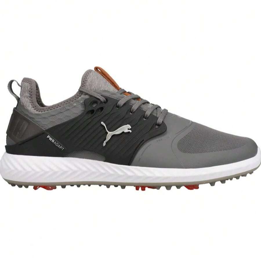 Puma Ignite Pwradapt Caged Men's Golf Shoes Spiked Cleats - 靜謐之蔭/銀色 - 查看 1