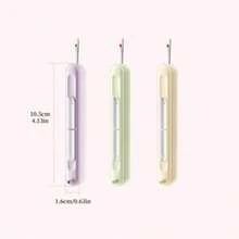 Ergonomic Threader For Seniors-Multi-Functional Handmade Sewing Tool With Round Handle, Available In White/Purple/Green-Perfect For Easy Threading And Unthreading - Random - View 4