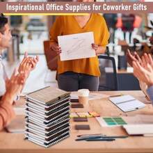 Kosiz Christian Gift Set Bulk Bible Verse Bamboo Pens Fathers Day Gift Spiral Religious Notebook with Sticky Notes Sunday School Gift Motivational Notebook for Teacher Multicolored 60 Pcs/ 30 Set - como en la foto - Ver 6