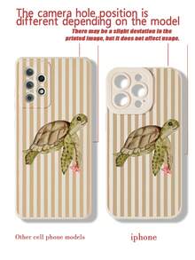 1个加厚防摔彩绘条纹海龟手机壳，兼容 17 Pro/17 Air/17/17 Pro Max/16/11/16 Pro/16 Plus/16 Pro Max/16 e/15 Pro Max/13/14/12/XS/XR/7G/8P，Galaxy A17/A07/S26/S26 Plus/S26 Ultra，Galaxy S25/S25 Plus/S25 Ultra/A16/A36/A26/A56/A50/A12 - 彩色 - 查看 5