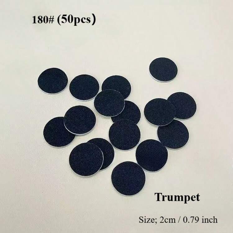 50 Pieces Of Nail Polish Foot-Polishing Replaceable Grinding Sand Discs, Hand And Foot Dead Skin And Keratin Grinding Heads, Nail Shaping Tools For Manicures And Nail Removal Tools - Rust Brown - View 8