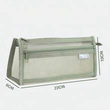 New Large Capacity Student Pencil Case, Fashionable High-Quality Storage Bag, Knitted Felt Desktop Organizer - Pencil Case - View 6