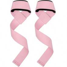 Pink Resistance Bands, Deadlift Assist Grip Strength Bands, Pull-Up Assist Wrist Wraps - Multicolor - View 1