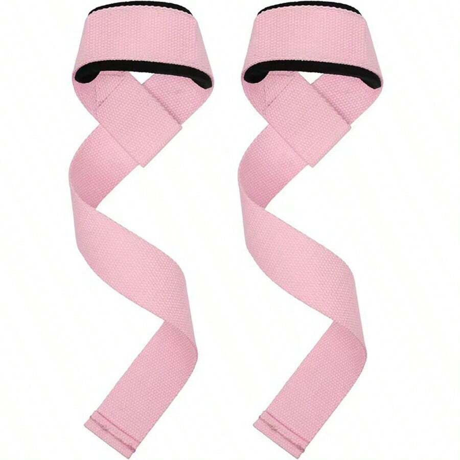 Pink Resistance Bands, Deadlift Assist Grip Strength Bands, Pull-Up Assist Wrist Wraps - Multicolor - View 1