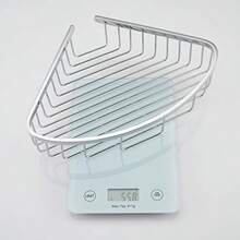 Organizador de ducha de esquina para baño diseño hueco en las esquinas acero inoxidable SUS304 resistente al óxido organizador de estante de baño estante de almacenamiento montado en la pared cromo cepillado - 02Cromo - Ver 5