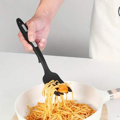 1pc Silicone Soft Heat-Resistant Cooking Fork, Dishwasher , Non-Stick Kitchen Utensil, Ideal For Stirring Ingredients, Mashing Food And Whipping