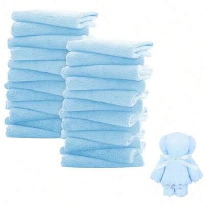 30pzs Toalla Facial Colors Algodón Mayoreo Economica 30x30cm