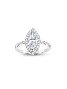 1pc S925 Sterling Silver 1CT Moissanite Solitaire Luxury Women's Wedding Ring, Suitable For Wedding, Daily Wear, And Holiday Gifts - Multicolor - View 10