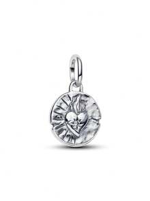 1个心形吊坠，镀银，适合手链项链，DIY礼物 - 彩色 - 查看 3