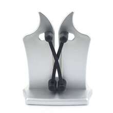 高碳钢厨房磨刀器 黑/银色 手动磨刀石 高硬度刀具磨刀机 厨师 - 彩色 - 查看 12