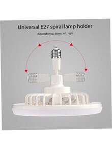 Modern Silent E27 LED Ceiling Fan With 3 Light Modes And Remote Control, 25cm Dimmable LED Light, 3 Wind Speeds, High Quality Materials. - 25cm - View 4