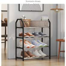 1pc 4-Tier Shoe Rack Storage Shelf - Freestanding Shoe Cabinet, Suitable For Wardrobe, Entryway And Hallway - Easy To Install Space-Saving - Home Storage Rack, Dorm Room Space-Saving Storage Shelf - Multicolor - View 13