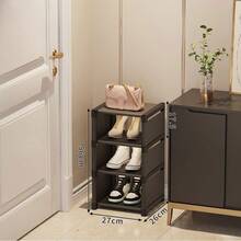Multi-Tier Shoe Rack, Space-Saving Corner Shelf, Stackable, Adjustable Shelves - Multicolor - View 14