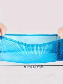 100pcs/Pack (50 Pairs) Disposable Non-Slip Shoe Covers - 15.7 Inches (Approx. 39.1 Cm) Sanitary Waterproof Foot Sleeves, Indoor Shoe Covers, Suitable For US Men's Size 11 And US Women's Size 13 - Multicolor - View 3