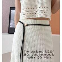 1 chiếc thắt lưng nữ cỡ XXL, thắt lưng kiểu phương Tây, thắt lưng dây buộc eo cỡ lớn phong cách Bohemian dành cho nữ, có màu đen, nâu, đỏ, có thể điều chỉnh dễ dàng để phối với váy, áo len, áo khoác, áo sơ mi, quần, thích hợp cho đi biển, kỳ nghỉ, làm quà tặng sinh nhật. - Dây thắt lưng - Xem 4
