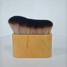 Upgraded Beechwood Handle Big Wave Powder Makeup Brush, Sunless Tanning Brush - Maple - View 2