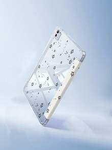 Ốp lưng acrylic trong suốt hai mặt hình ngôi sao đen chấm bi hoạt hình tinh tế và đáng yêu này có khả năng chống sốc, tương thích với iPad thế hệ thứ 7, 8 (10.2 inch) và 10. Sản phẩm có khe cắm bút tích hợp, hỗ trợ chức năng ngủ/thức và nhiều chế độ giá đỡ gập. Đây là một lựa chọn quà tặng lý tưởng. - Nhiều màu - Xem 3