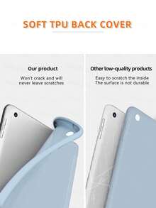 KOOLIFE 1 件装蓝色平板电脑保护套，兼容 Air 11/13 M3 2025、Mini7 A17、Pro 11/13 M2 M4 2024、第七代/第八代/第九代 10.2 英寸、第十代 10.9 英寸、Air 4/Air 5、Pro 11 第二代/第三代/第四代、Pro 12.9 第四代/第五代/第六代 - 淺藍色 - 查看 5