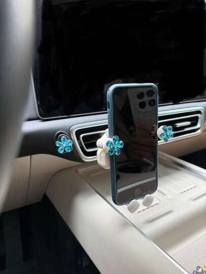 Xiaohua Car Phone Bracket And Center Console Storage Hook 2pcs Suit Phone Bracket Smart Phone Bracket Beautifully Decorated.