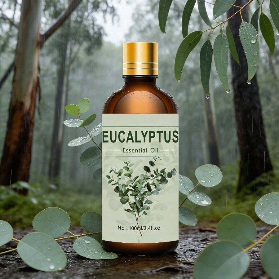 100ml/30ml/10ml Eucalyptus Essential Oil, Moisturizing Eucalyptus Facial Oil, Smooth Skin Fragrance Skin Care Oil, Pure Plant Extract Essential Oil - Eucalyptus - View 1