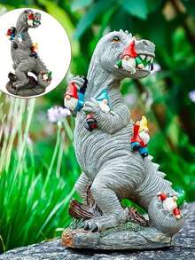 1 mô hình khủng long trang trí sân vườn ngoài trời, tượng khủng long mini, thích hợp cho sân, bãi cỏ, hiên nhà, quà tặng tân gia (Có thể có sự khác biệt nhỏ về màu sắc do quá trình chế tác, vui lòng chọn kỹ trước khi mua). - Nhiều kiểu dáng - Xem 2