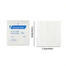 30 pezzi Garze 7,62x7,62cm, confezionate singolarmente, adatte per medicazioni, altamente assorbenti, in morbido tessuto non tessuto, confezione piccola e portatile, utilizzabili come ricarica per kit di pronto soccorso - Visualizzare 3