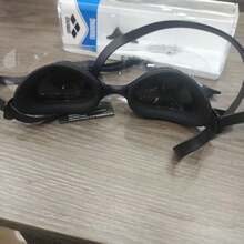 Arena HD电镀泳镜，高透明度镜片，专业竞速教练推荐 - 黑色 - 查看 5