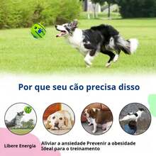 Brinquedos cães, duráveis ​​e mastigáveis, ajudam a limpar os dentes; bola para gatos que emite som ao rolar - 8cm - Visão 6