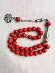 1pc Imitation Natural Turquoise 45 Beads Bracelet, Muslim Prayer Beads For Men - Baby Blue - View 14