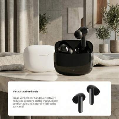 无线降噪蓝牙耳机，低延迟，适合游戏玩家，兼容无线蓝牙的耳机