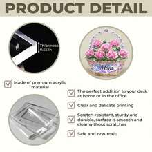 Love You A Ton, Mama - Family Personalized Custom Acrylic Plaque Custom Shape - Mother's Day, Gift For Mom - As Shown2 - View 6