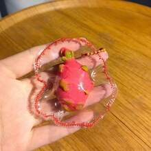 1个2026新款逼真水果挤压玩具 - 苹果、哈密瓜、榴莲，高品质捏边办公桌玩具，生日/理想/惊喜/节日/情侣/圣诞礼物，游戏玩家配件，减压挤压玩具 - 彩色 - 查看 12