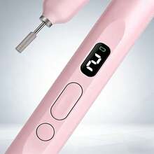 NEUZOJIT Nail Drill And UV Light Set, Portable Electric Nail Drill And UV Nail Lamp 2 In 1 Nail Tools With LED Display, 3 Speed Fast-Dry Rechargeable Nail Drills Machine For Curing Polish And Remove - 粉色 - 查看 3