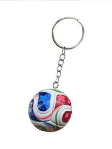1个2026版足球钥匙扣，3D立体钥匙圈，男女通用球迷收藏礼品 - 彩色 - 查看 4