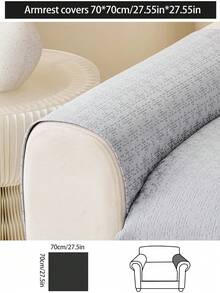 1 chiếc vỏ đệm sofa bằng vải chenille mềm mại, thoải mái dùng được cả bốn mùa, kiểu dáng hiện đại tối giản, chống trượt, chống bụi và có thể giặt được, mềm mại, không phai màu, thân thiện với thú cưng, phù hợp với sofa hình chữ L và sofa 1/2/3/4 chỗ ngồi trong phòng ngủ, văn phòng, phòng khách. - Màu Xám nhạt - Xem 14