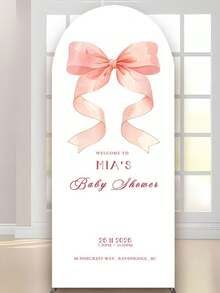 Customizable Arch-Shaped Backdrop With Name/Text - Stretchable Polyester Fabric Suitable For Weddings, Birthday Parties - Customizable Arch For Indoor/Outdoor Decor - Easy To Install, Durable And Portable Arch Backdrop - Multicolor - View 5