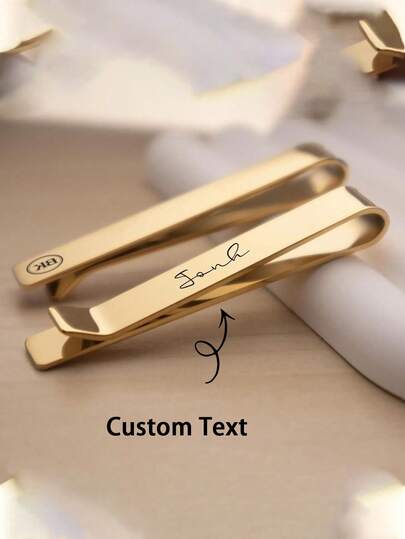 1 pieza Clip de corbata personalizado, Clip de corbata con grabado personalizado, Clip de corbata personalizado con texto personalizado para padrino, Clip de corbata grabado para hombres, Clip de corbata personalizado con firma, Clip de corbata para papá, Regalos para el Día del Padre, Regalos para el padrino, Regalos de aniversario, Regalos personalizados especiales para él, maestros, amigos, familia, bodas, fiestas, regalos perfectos para el Día de San Valentín, regalos para familiares, regalos de festivales, regalos de boda, regalos de aniversario