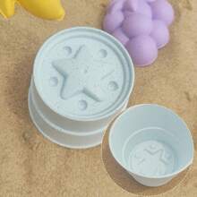 Set di giocattoli da spiaggia a forma di anguria - Forma carina a forma di frutta, materiale PP durevole, adatto per giochi all'aperto e divertimento in spiaggia, inclusi secchio pieghevole, pala e rastrello, design divertente, set di giocattoli da spiaggia in plastica durevole - Multicolore - Visualizzare 10
