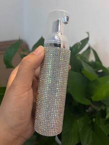 奢华水晶镶嵌可重复灌装泡沫洗手液瓶，旅行装泡沫洗手液瓶，沐浴礼品，家居浴室装饰，夏季 - 彩色 - 查看 16