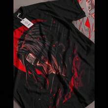 Itachi Uchiha T-Shirt  Shippuden Japanese Anime Manga Style Shirt Gift 346 - 黑色 - 查看 8